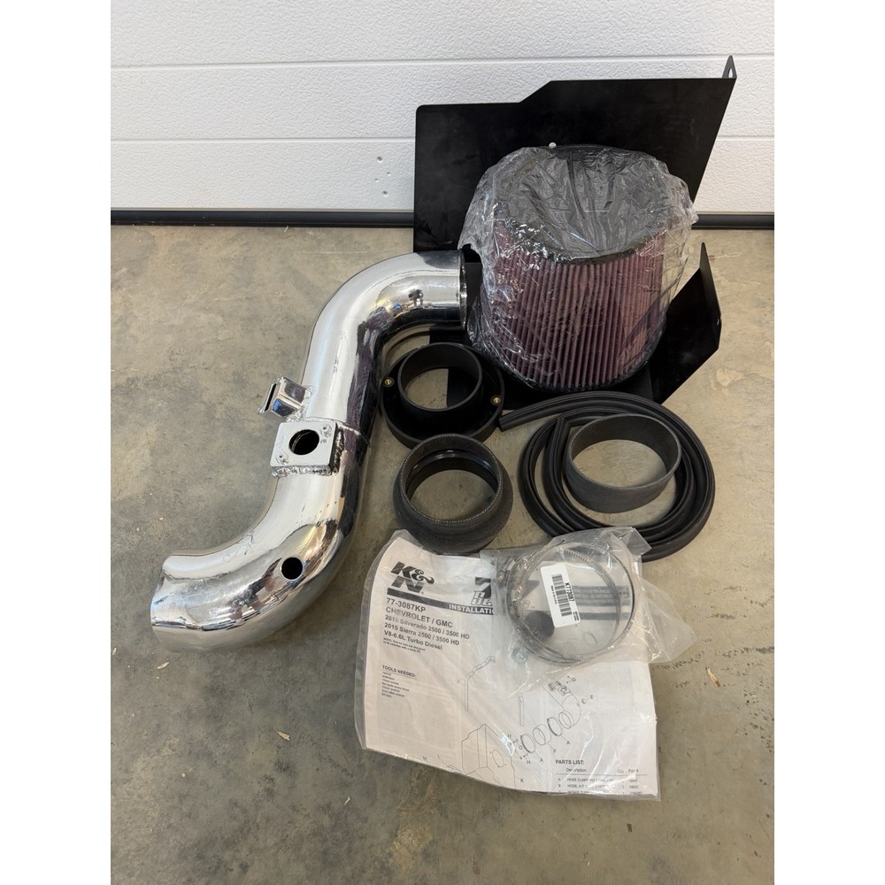 K&N Cold Air Intake 15-16 Chevrolet 2500 HD 3500 HD Sierra 2500 HD 3500 HD 6.6L